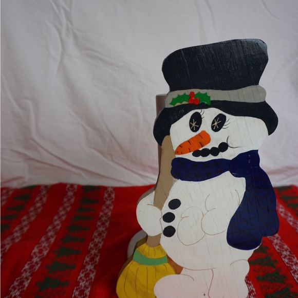 Vintage Snowman Paper Towel Holder - Picture 4 of 4